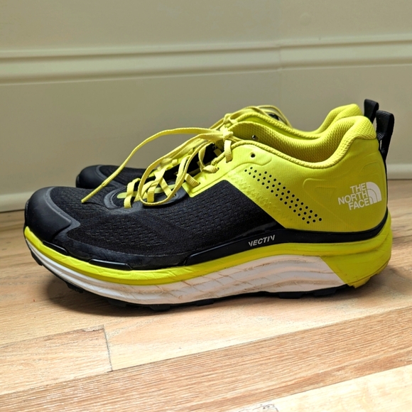 The North Face VECTIV Enduris Trail Running Shoes - Black and Yellow Men's 10.5 - Picture 1 of 7